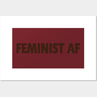 FEMINIST AF - Dark Posters and Art